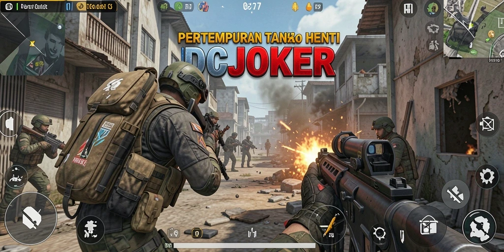 Screenshot gameplay IDCJOKER dengan aksi tembak-menembak seru.