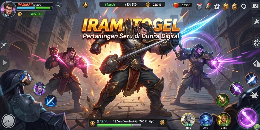 Tampilan seru saat pertarungan epic dalam IRAMATOGEL.