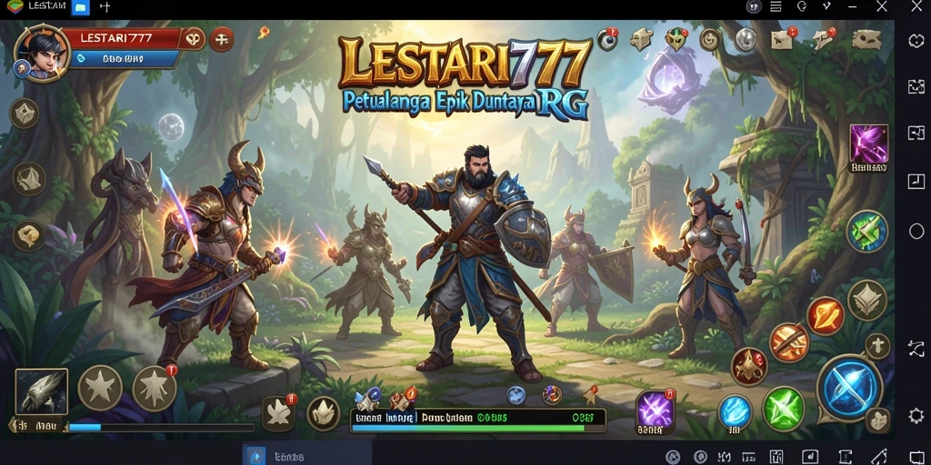 Gameplay seru dalam petualangan RPG LESTARI777 yang memukau.