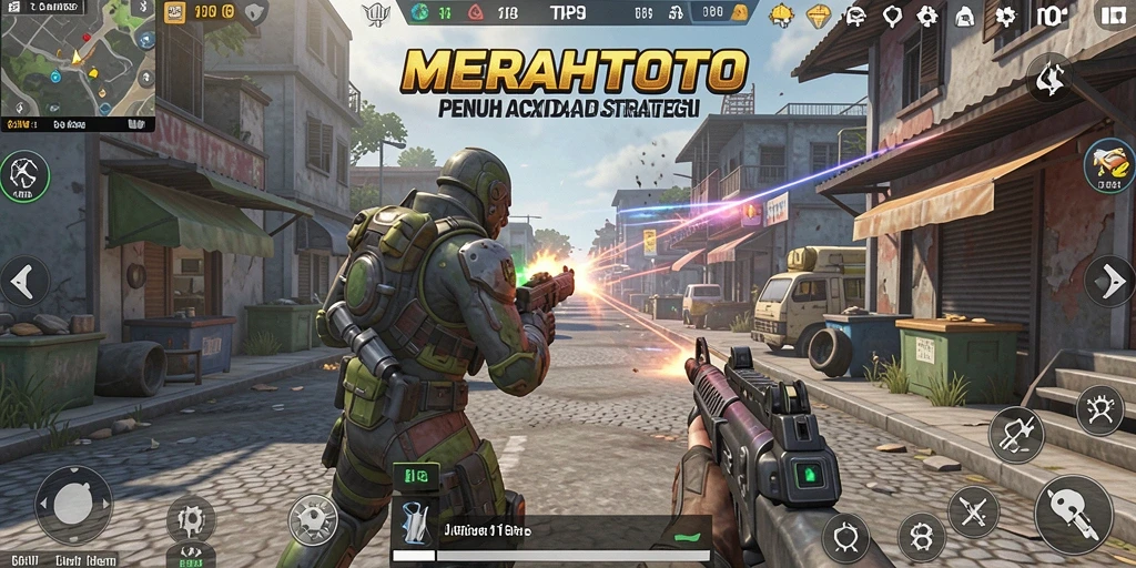 Tampilan gameplay mendebarkan di MERAHTOTO dengan aksi TPS yang intens.