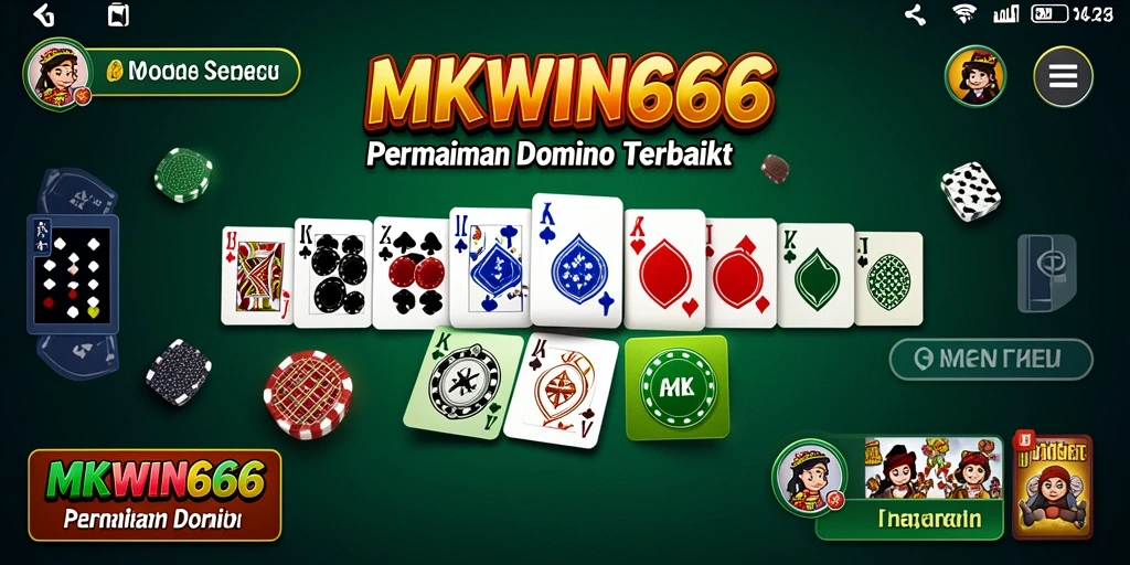 Tampilan menarik dari gameplay MKWIN666 dalam permainan Domino.