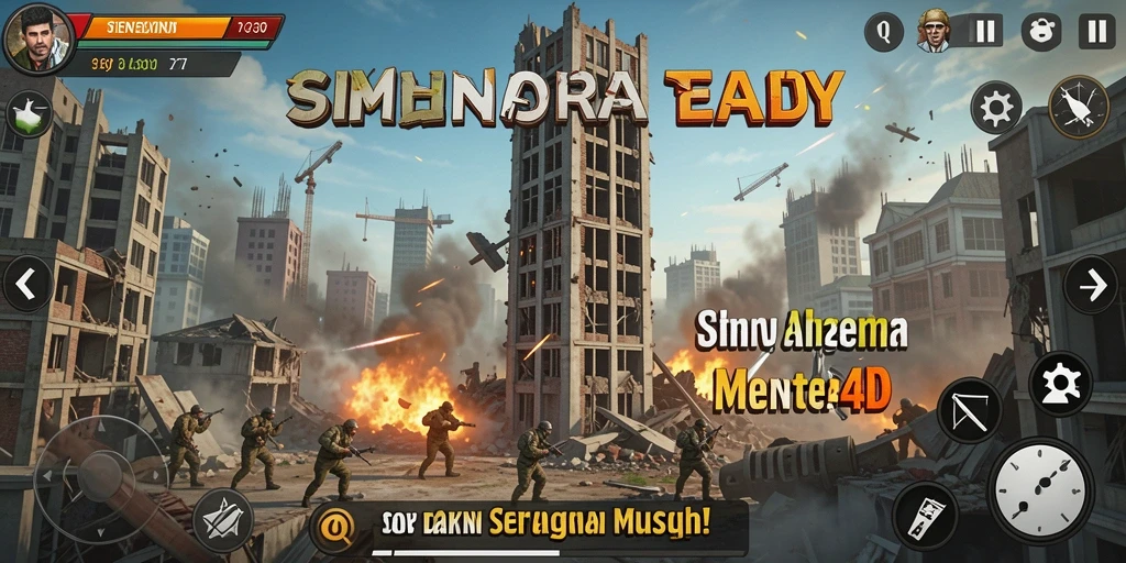 Tampilan gameplay menegangkan dari SINTE4D dengan grafis yang memikat.