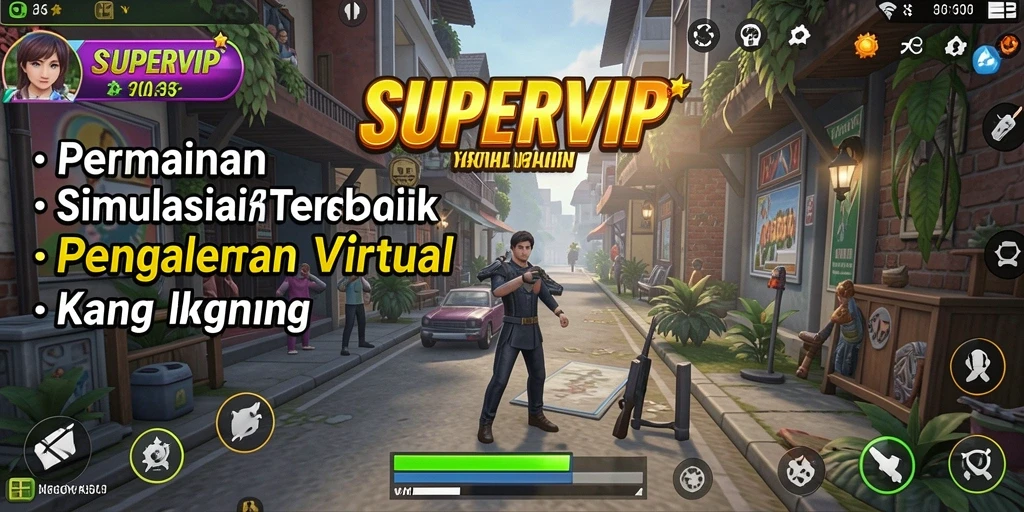 Tampilan menarik dari gameplay <strong>SUPERVIP</strong> yang menunjukkan berbagai aktivitas.