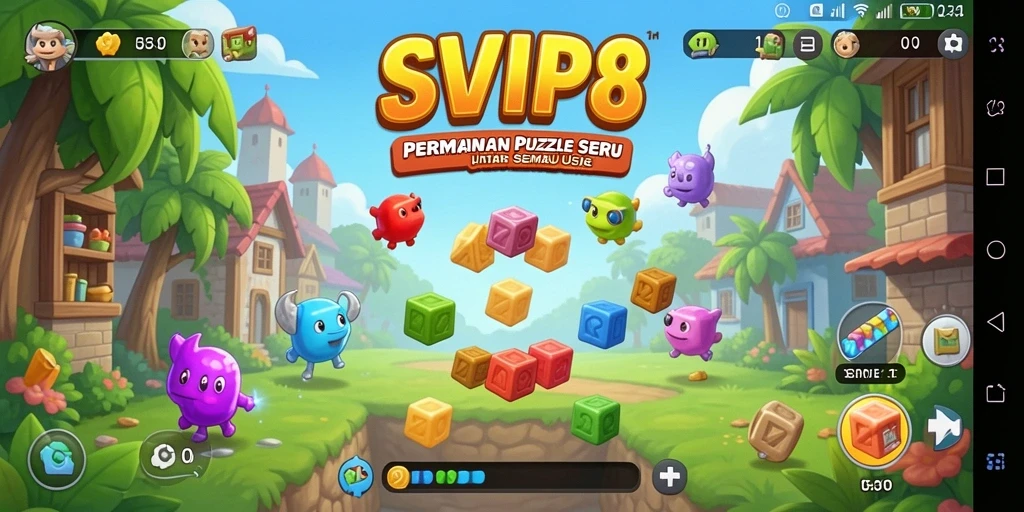 Screenshot SVIP8 menampilkan gameplay Puzzle yang menarik dan penuh tantangan.