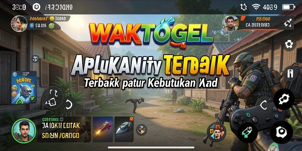 Tampilan antarmuka aplikasi WAKTOGEL yang user-friendly dan menarik.